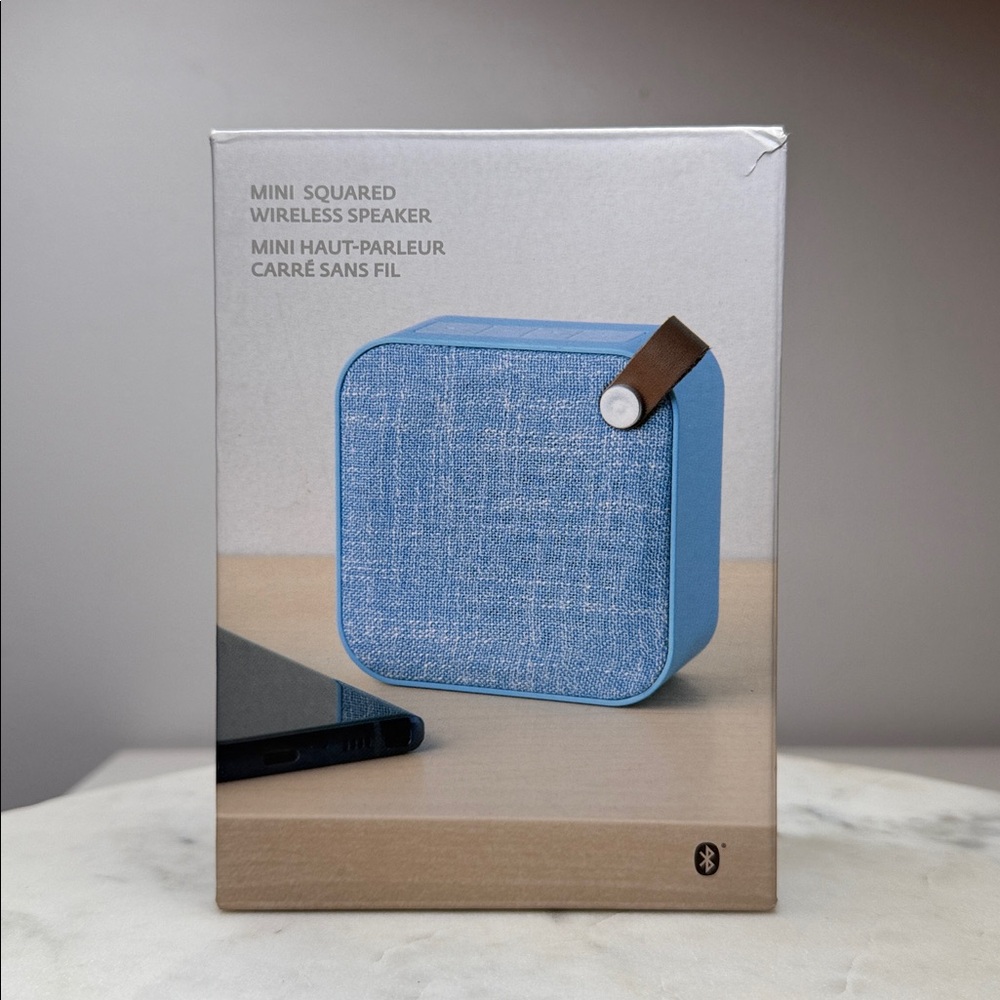 NIB Mini Squared Wireless Bluetooth Speaker - Blue